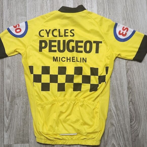 Peugeot Michelin Esso Cycling Yellow Jersy M - Picture 2 of 4